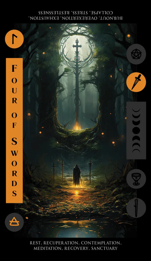 Four of Swords tarot card