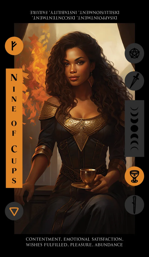 Nine of Cups tarot card