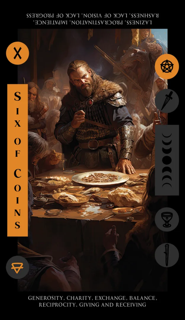 Six of Coins tarot card