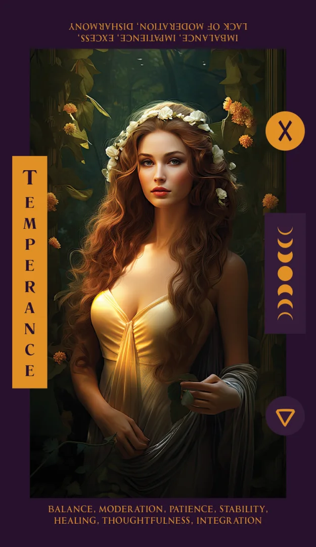 Original Velvet Arcana artwork for Temperance