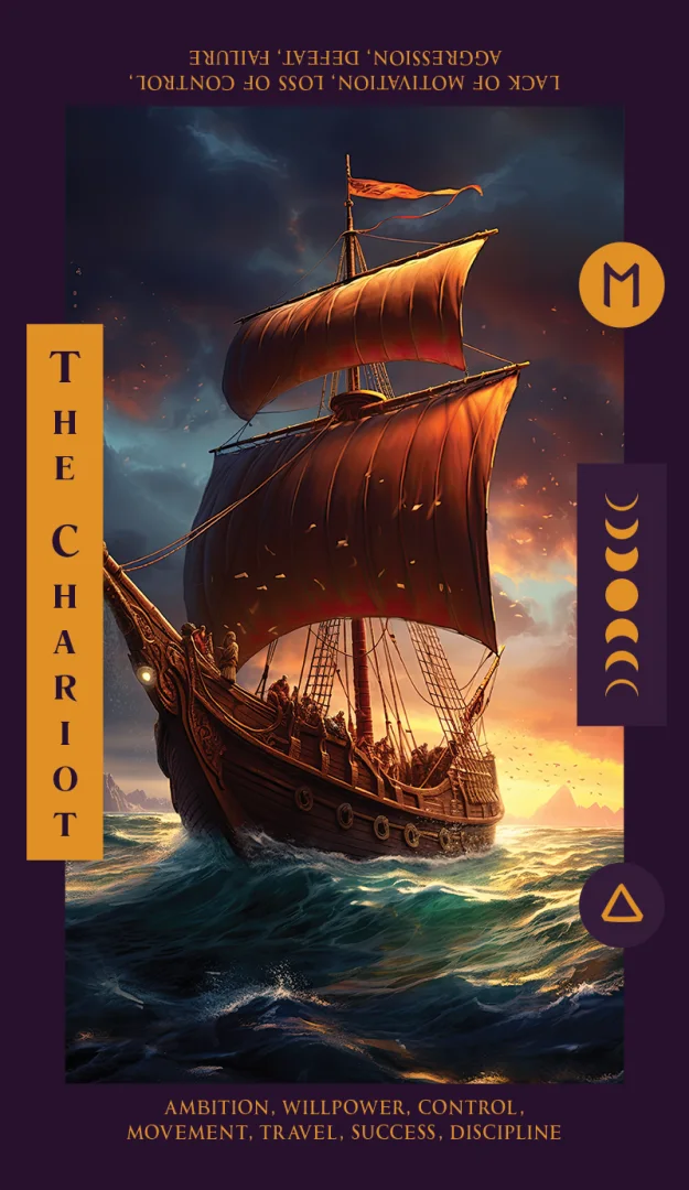 Original Velvet Arcana artwork for The Chariot
