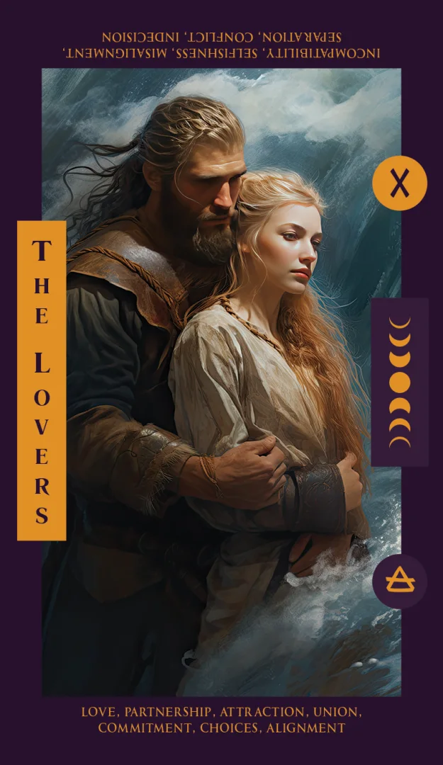Original Velvet Arcana artwork for The Lovers